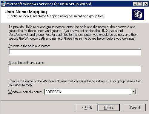 Installare Windows Service for Unix su Windows 2003 Server