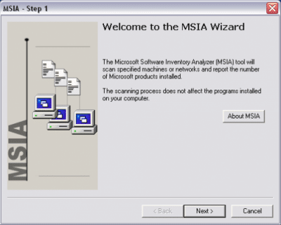 Microsoft Software Inventory Analyzer (MSIA)