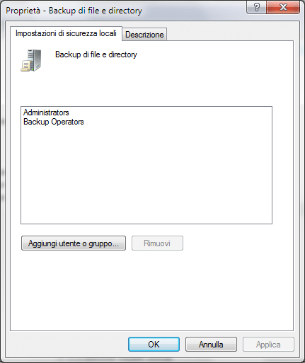 Permettere la scrittura di file nella root di C: in Windows 7 ad utente senza diritti amministrativi