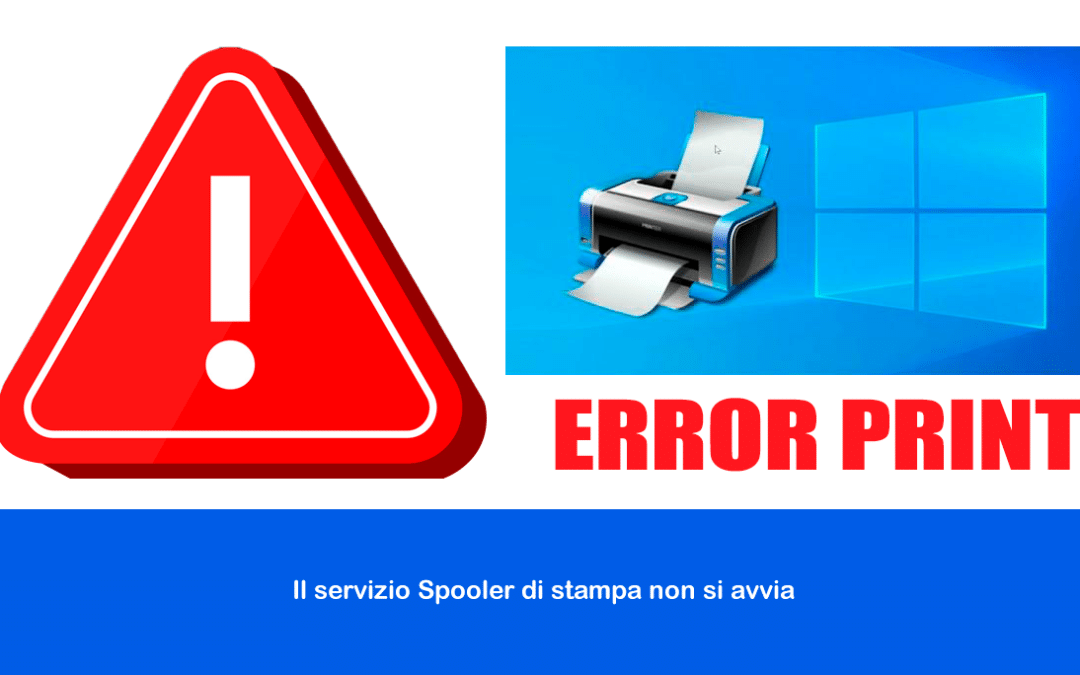 Il servizio Spooler di stampa non si avvia