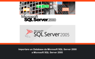 Importare un Database da Microsoft SQL Server 2000 a Microsoft SQL Server 2005