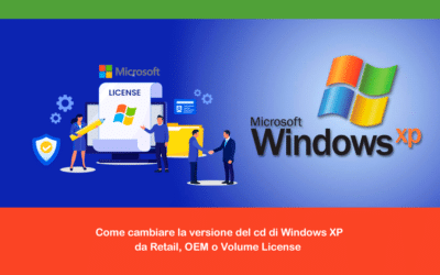 Come cambiare la versione del cd di Windows XP da Retail, OEM o Volume License