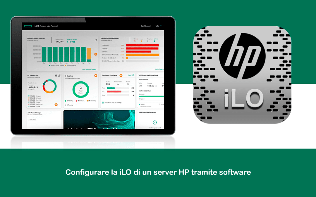 Configurare la iLO di un server HP tramite software