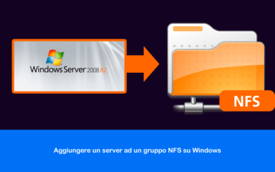Aggiungere un server ad un gruppo NFS su Windows