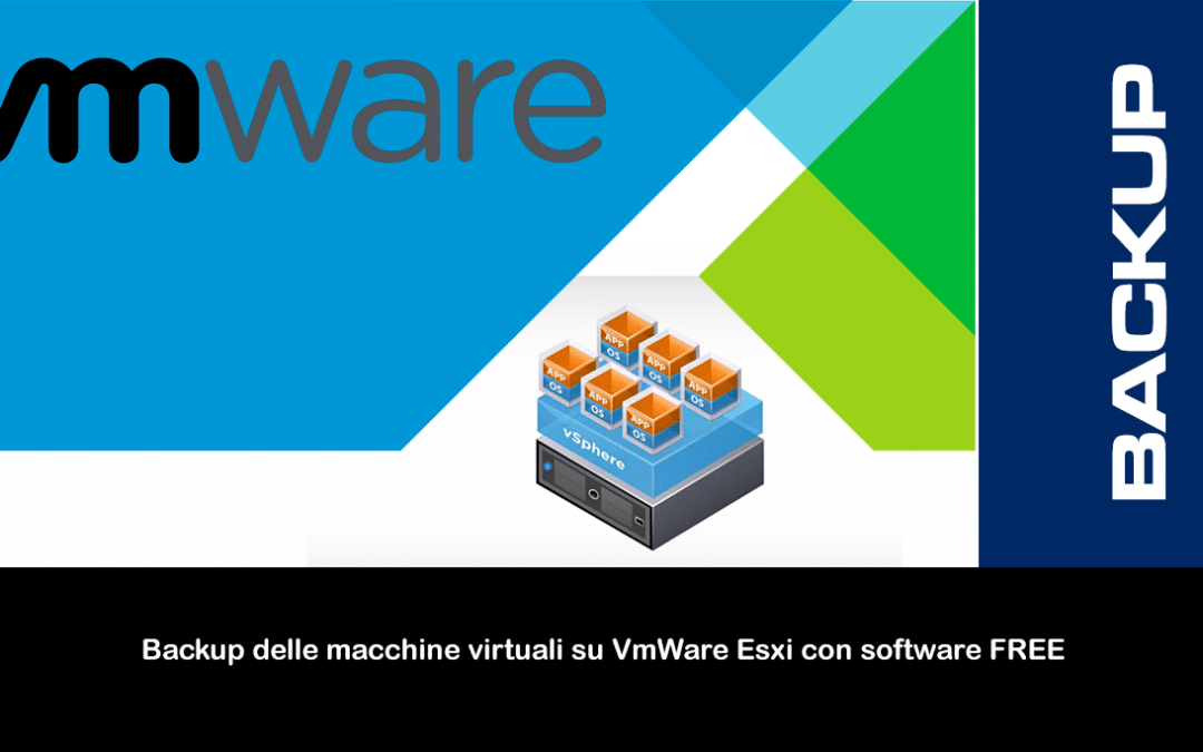 Backup delle macchine virtuali su VmWare Esxi con software FREE
