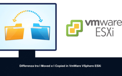 Differenza tra I Moved e I Copied in VmWare VSphere ESXi