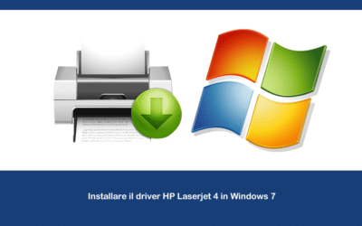 Installare il driver HP Laserjet 4 in Windows 7
