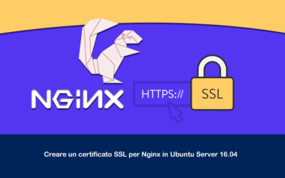 Creare un certificato SSL per Nginx in Ubuntu Server 16.04