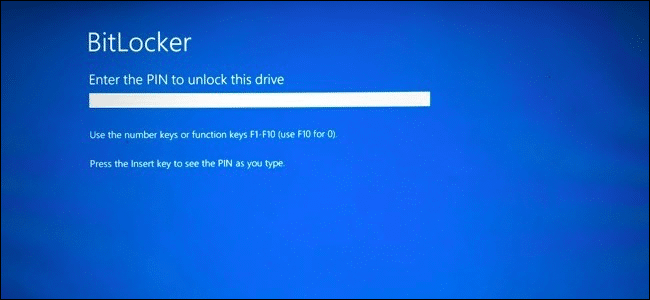 Abilitare al Pre-Boot il PIN di Bitlocker in Windows 10