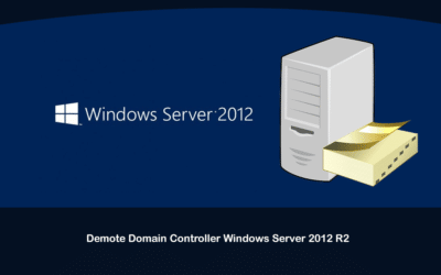 Demote Domain Controller Windows Server 2012 R2