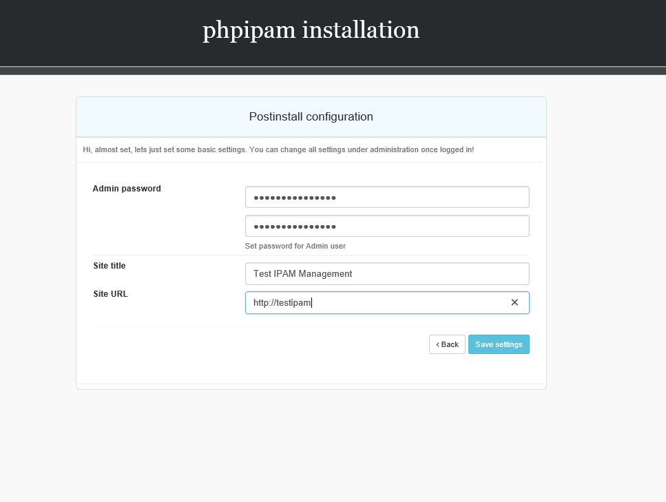 Installazione e Configurazione phpIPAM su Ubuntu 16.04