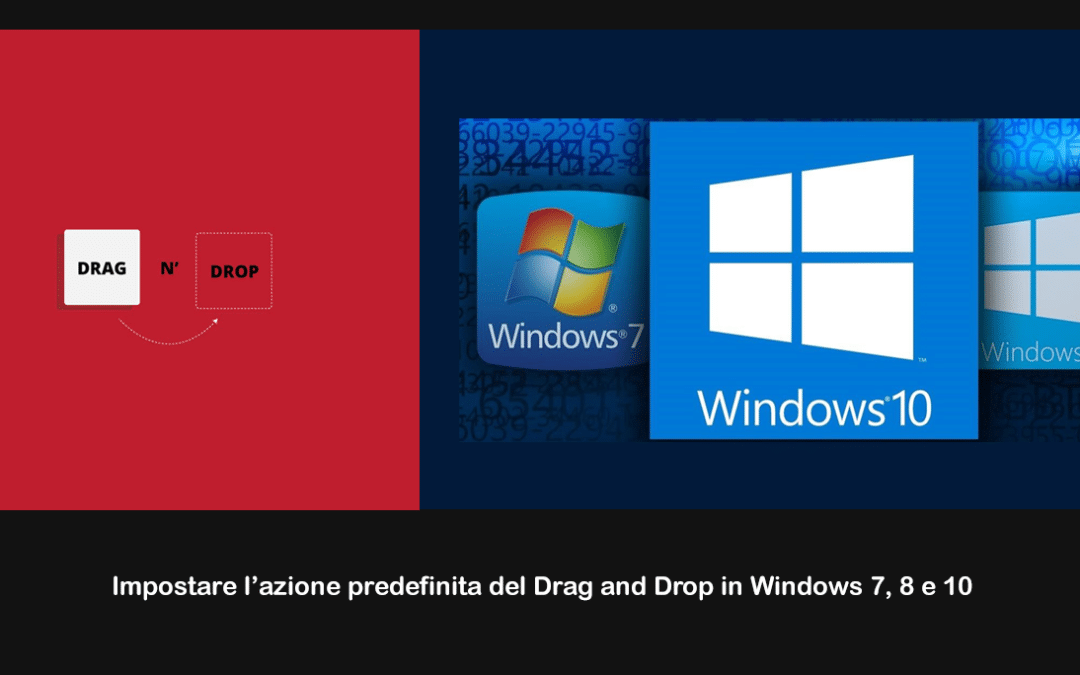 Impostare l’azione predefinita del Drag and Drop in Windows 7, 8 e 10