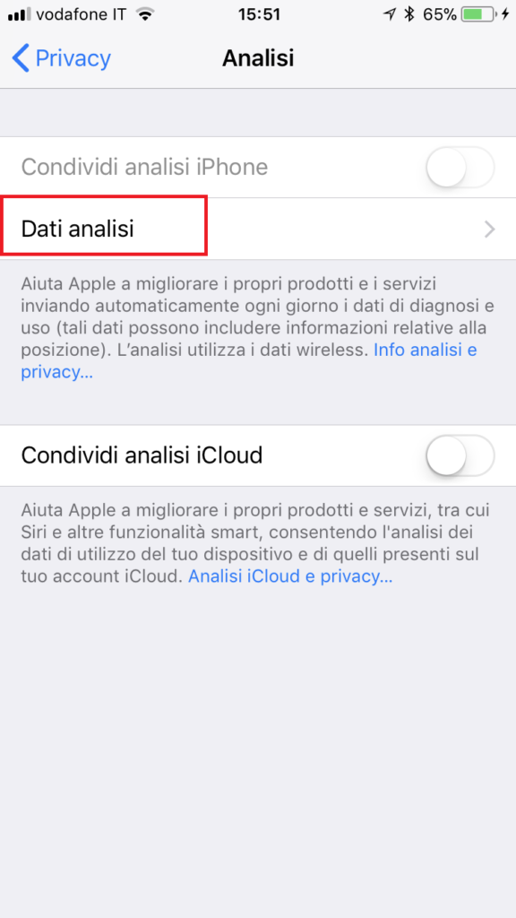 Analisi e Cancellazione dei Logs di iOS su Apple iPhone e iPad