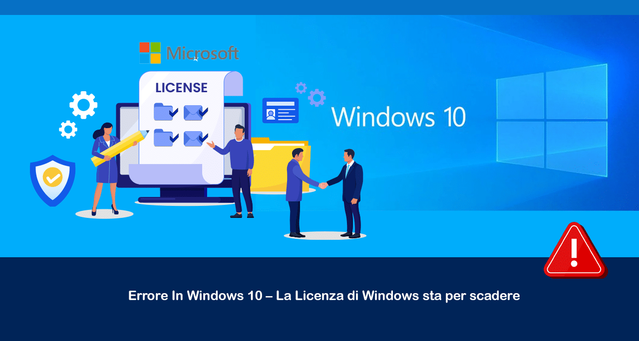 Errore In Windows 10 - La Licenza Di Windows Sta Per Scadere 