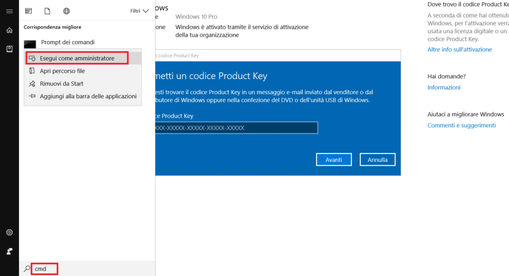 Errore In Windows 10 - La Licenza di Windows sta per scadere