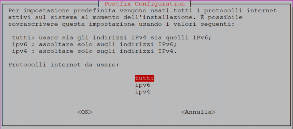 Installazione del Mail Server Postfix su Ubuntu Server 16.04