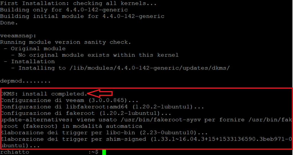 Installazione e Configurazione del Veeam Agent per Linux su Ubuntu Server 16.04