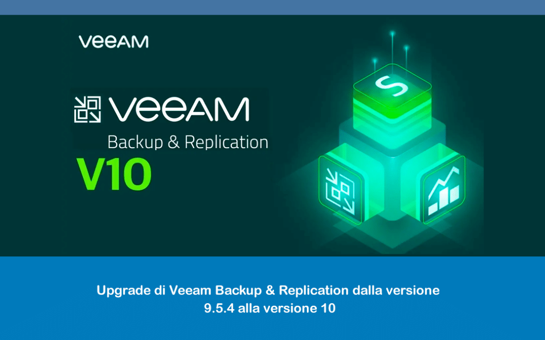 Upgrade di Veeam Backup & Replication dalla versione 9.5.4 alla versione 10