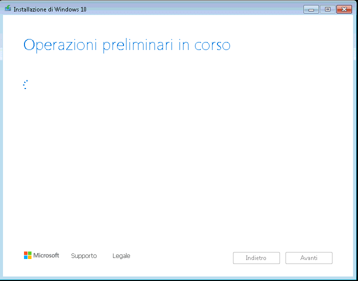 Errore Upgrade Virtual Machine in VmWare da Windows 7 a Windows 10 - 0x8007001F - 0x20006