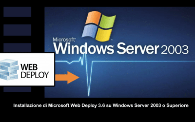 Installazione di Microsoft Web Deploy 3.6 su Windows Server 2003 o Superiore