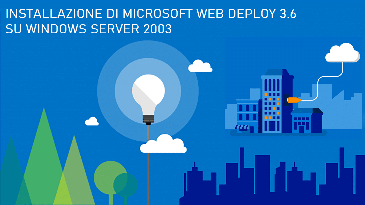 Installazione di Microsoft Web Deploy 3.6 su Windows Server 2003 o Superiore