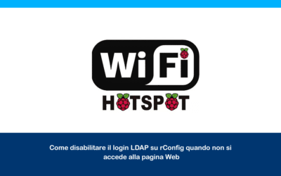 Configurazione del Raspberry Pi 3 come Access Point utilizzando RaspAP