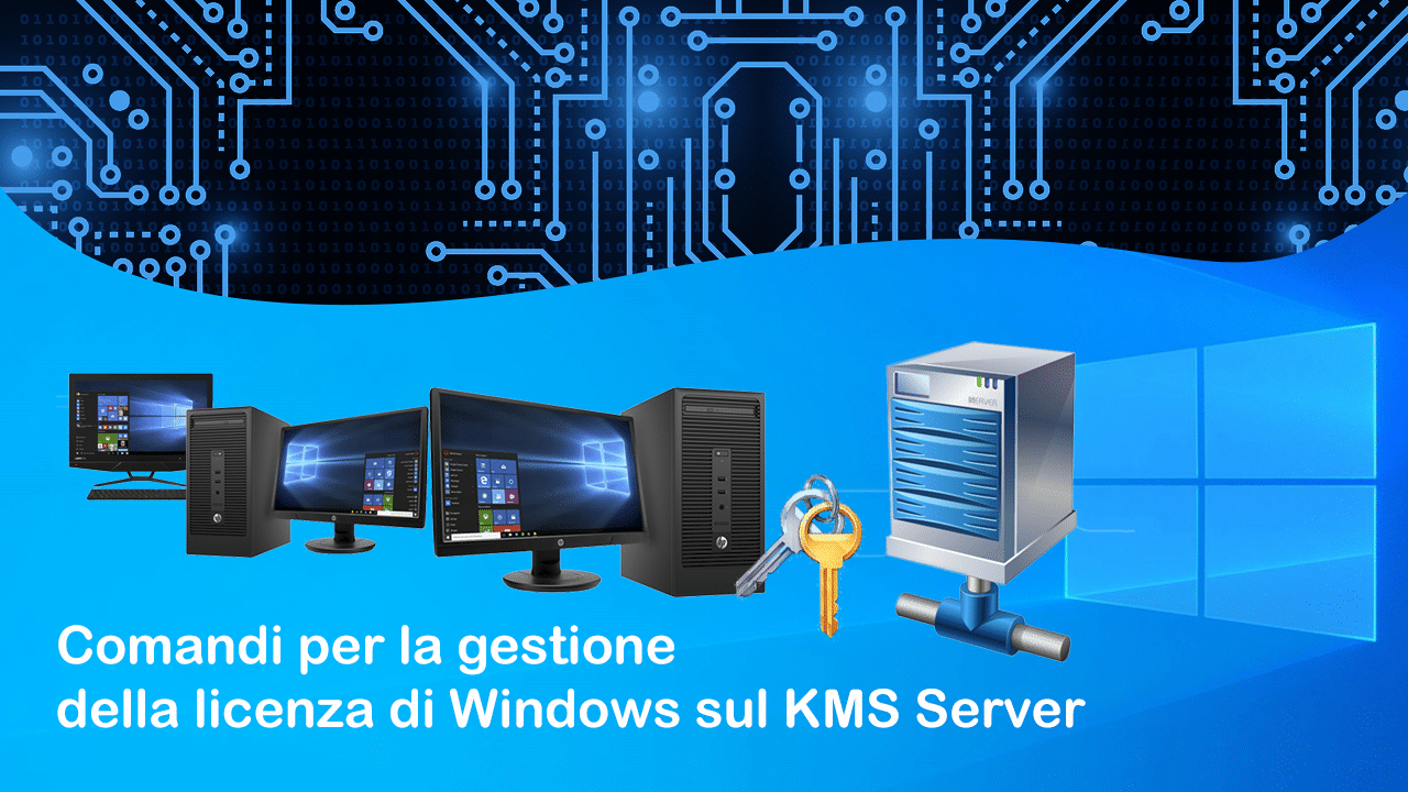 Comandi per la gestione della licenza di Windows sul KMS Server