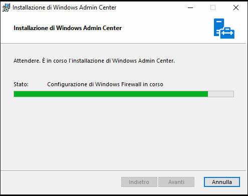 Installazione di Windows Admin Center su Windows 10