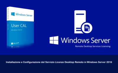 Installazione e Configurazione del Servizio Licenze Desktop Remoto in Windows Server 2016