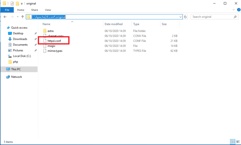 Installazione E Configurazione Di Apache E PHP Su Microsoft Windows ...