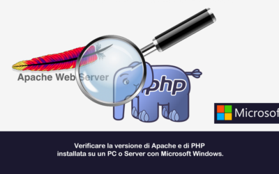 Verificare la versione di Apache e di PHP installata su un PC o Server con Microsoft Windows