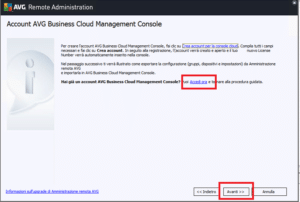 Upgrade da AVG Amministrazione Remota ad AVG Business Cloud Management ...