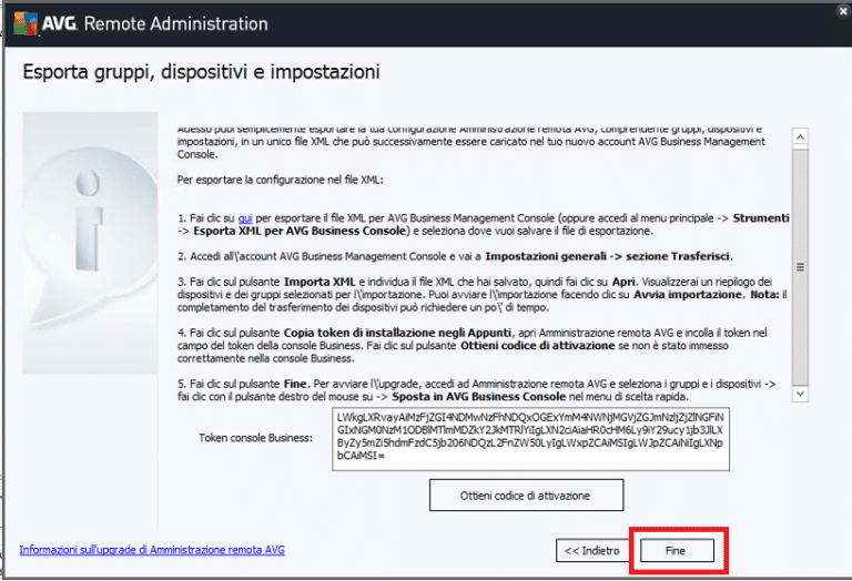 Upgrade Da AVG Amministrazione Remota Ad AVG Business Cloud Management ...