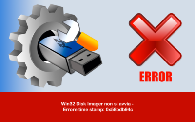 Win32 Disk Imager non si avvia – Errore time stamp: 0x58bdb94c
