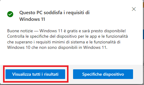 Procedura di Aggiornamento da Windows 10 a Windows 11