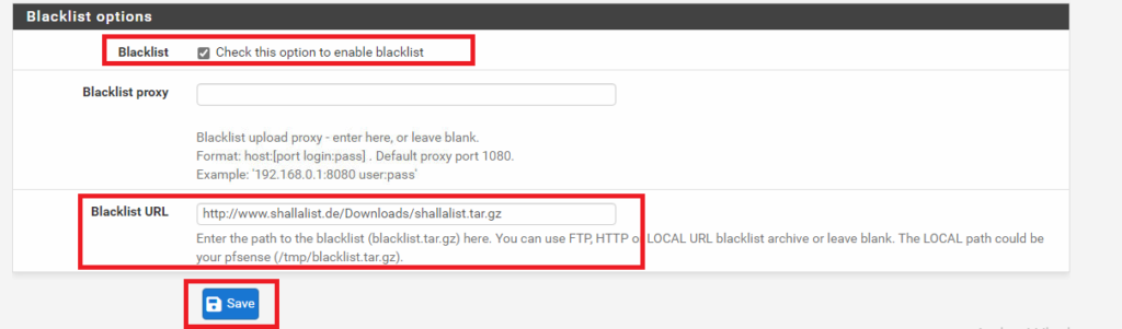 Installazione e Configurazione di pfsense 2.6.0 come Web Proxy e URL Filtering