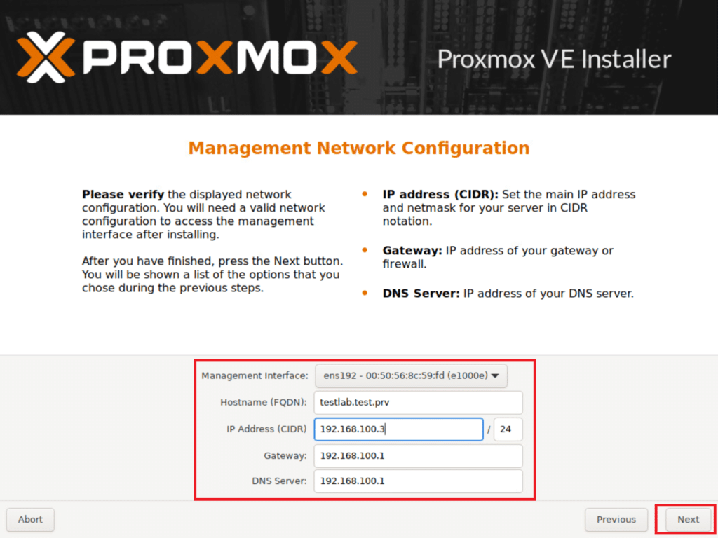 Installazione e Configurazione Base di Proxmox Virtual Environment