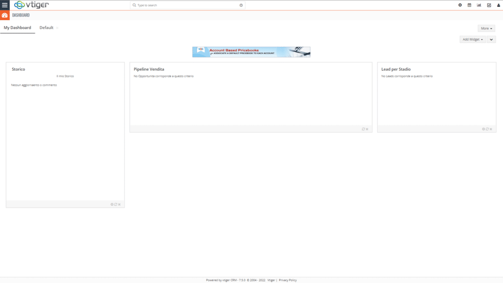 Installazione e Configurazione base del CRM vTiger su Ubuntu Server 22.04