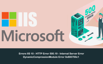 Errore IIS 10 – HTTP Error 500.19 – Internal Server Error – DynamicCompressionModule Error 0x800700c1