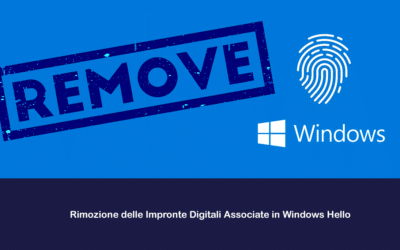 Rimozione delle Impronte Digitali Associate in Windows Hello