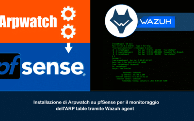 Installazione di Arpwatch su pfSense per il monitoraggio dell’ARP table tramite Wazuh agent