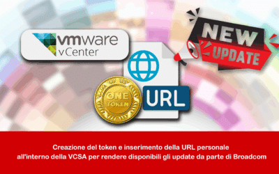 Creazione del token e inserimento della URL personale all’interno della VCSA per rendere disponibili gli update da parte di Broadcom