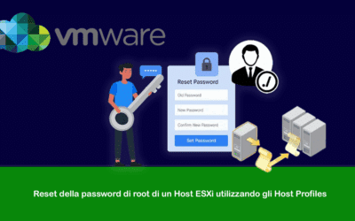 Reset della password di root di un Host ESXi utilizzando gli Host Profiles