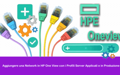 Aggiungere una Network in HPE OneView con i Profili Server Applicati e in Produzione