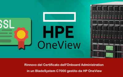 Rinnovo del Certificato dell’Onboard Administration in un BladeSystem C7000 Gestito da HP OneView