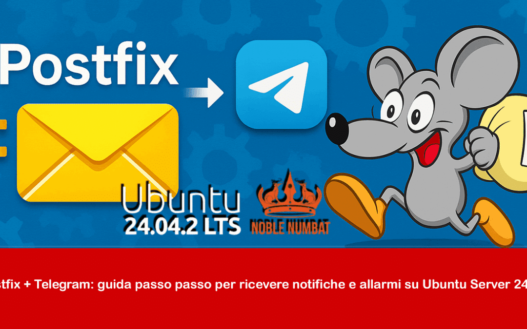 Postfix + Telegram: guida passo passo per ricevere notifiche e allarmi su Ubuntu Server 24.04
