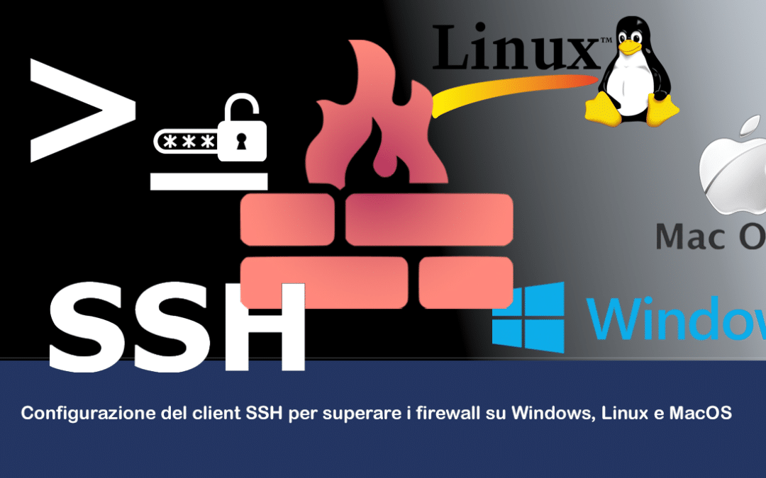 Configurazione del client SSH per superare i firewall su Windows, Linux e MacOS