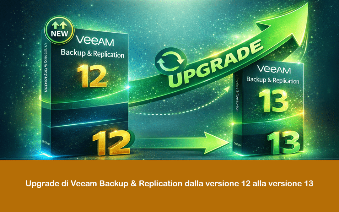 Upgrade di Veeam Backup & Replication dalla versione 12 alla versione 13