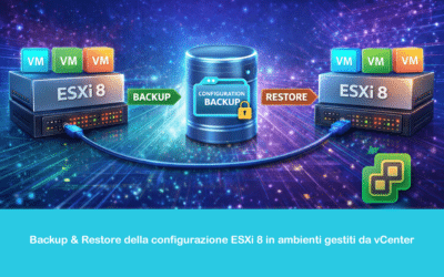 Backup & Restore della configurazione ESXi 8 in ambienti gestiti da vCenter