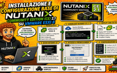 Installazione e Configurazione Base di Nutanix Community Edition (CE) 2.1 su VmWare ESXi 8